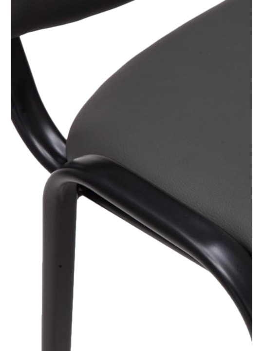 Ken műbőr látogatószék, szürke