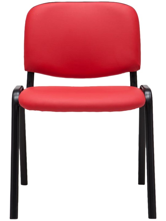 Ken műbőr látogatószék, piros