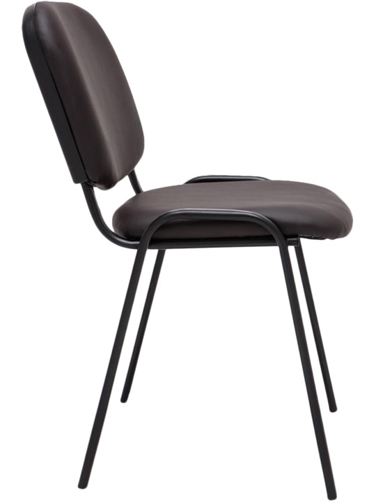 Ken műbőr látogatószék, barna