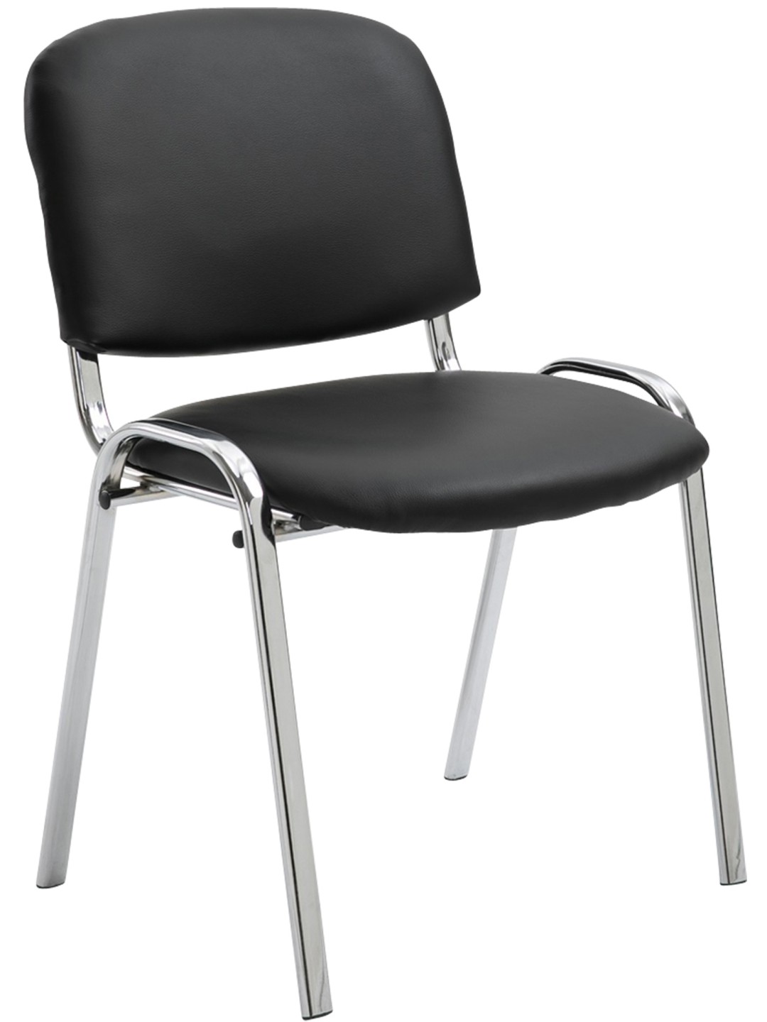 Ken C műbőr látogatószék, fekete