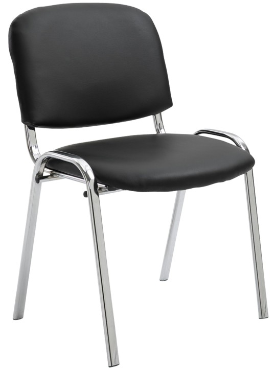 Ken C műbőr látogatószék, fekete