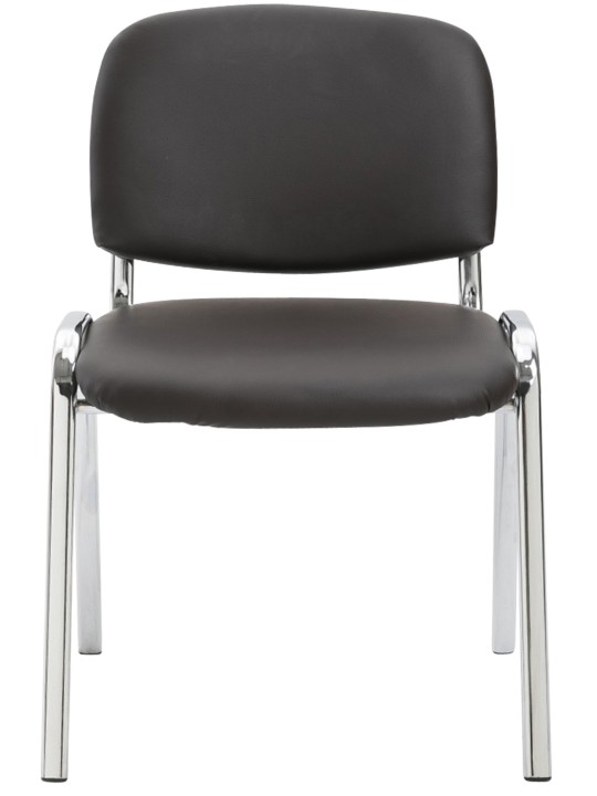 Ken C műbőr látogatószék, barna