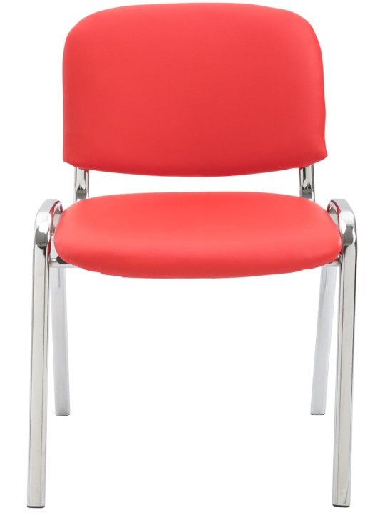 Ken C műbőr látogatószék, piros