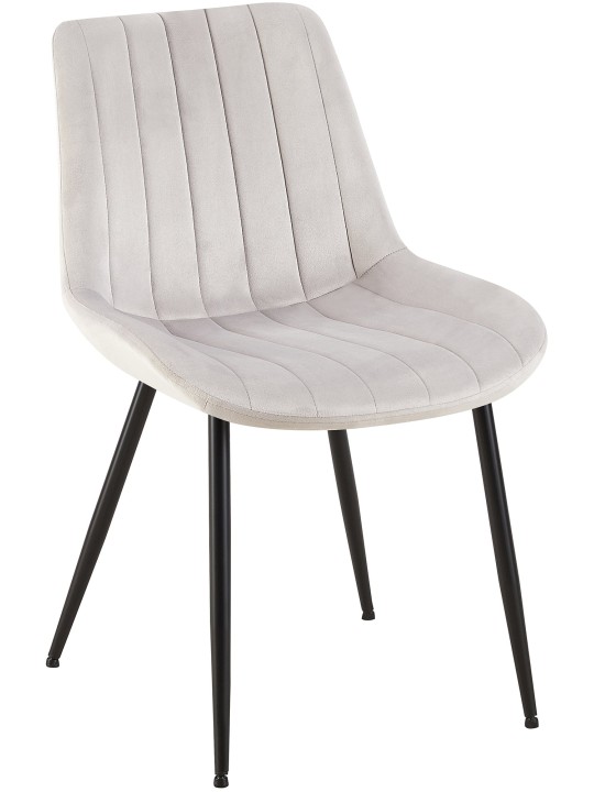 Rahden bársony szék, világosszürke