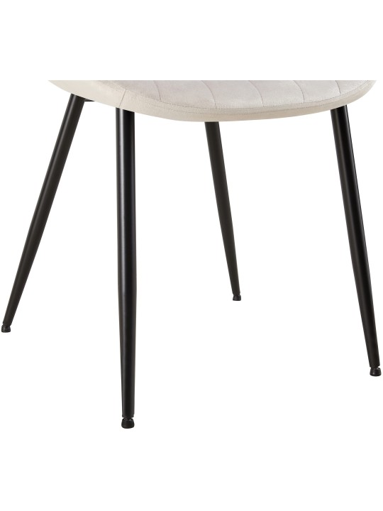 Rahden bársony szék, világosszürke