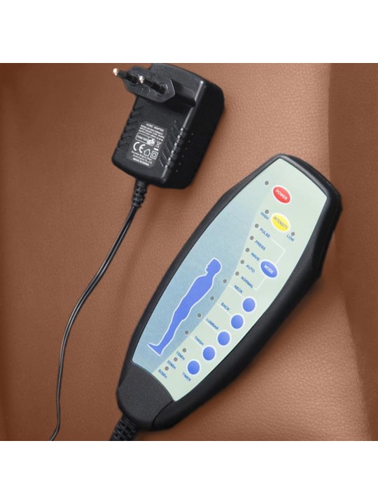 Pacific irodai szék masszázs funkcióval V2 műbőr, világosbarna