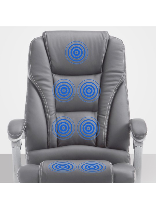 Pacific irodai szék masszázs funkcióval V2, szürke