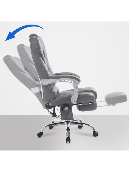 Pacific irodai szék masszázs funkcióval V2, szürke