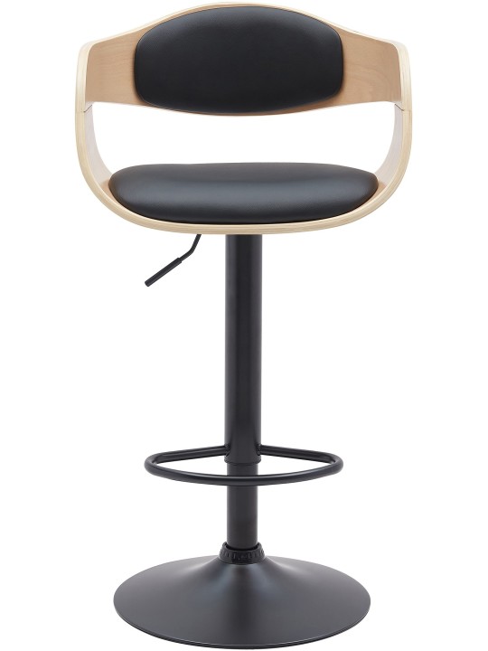 2 db Kingston B műbőr bárszék készlet, natúr/fekete