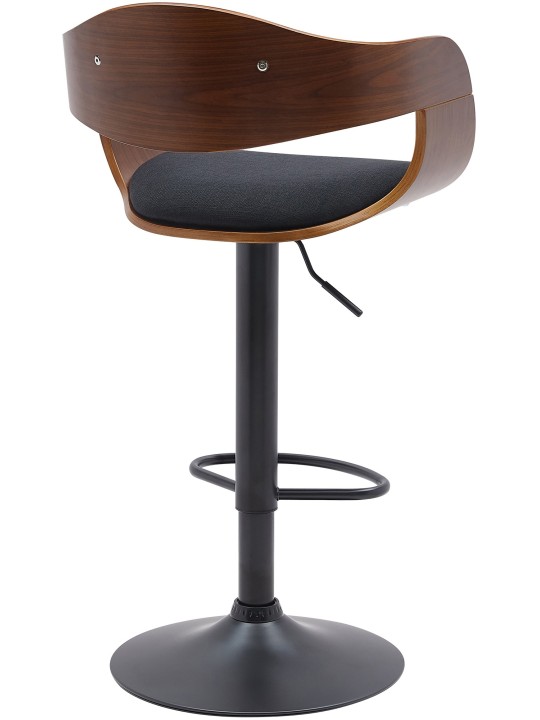 2 db Kingston B szövet bárszék készlet, dió/fekete