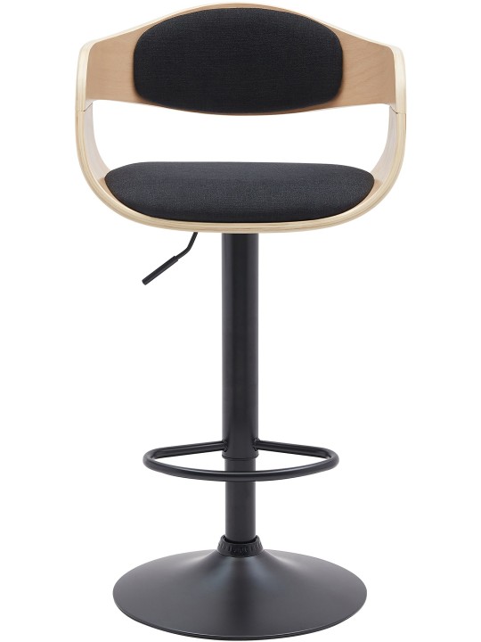 2 db Kingston B szövet bárszék készlet, natúr/fekete