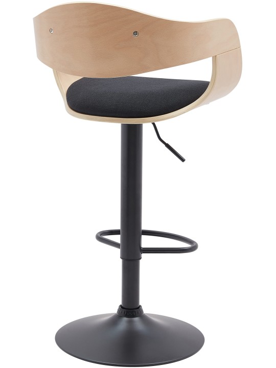 2 db Kingston B szövet bárszék készlet, natúr/fekete