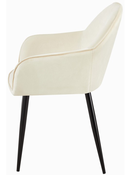 Boise bársony étkezőszék, krém