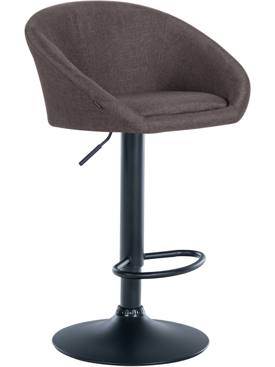 Bárszék Davie szövet, sötétszürke