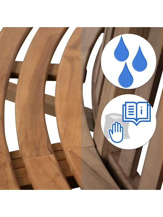 Nila fapad 206cm kerek háttámlával, barna