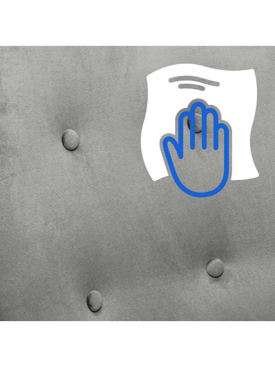 Hintaszék Sanka bársony, szürke