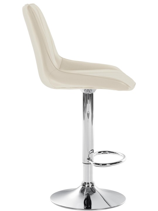 2 db bárszék szett Toni műbőr króm, krém