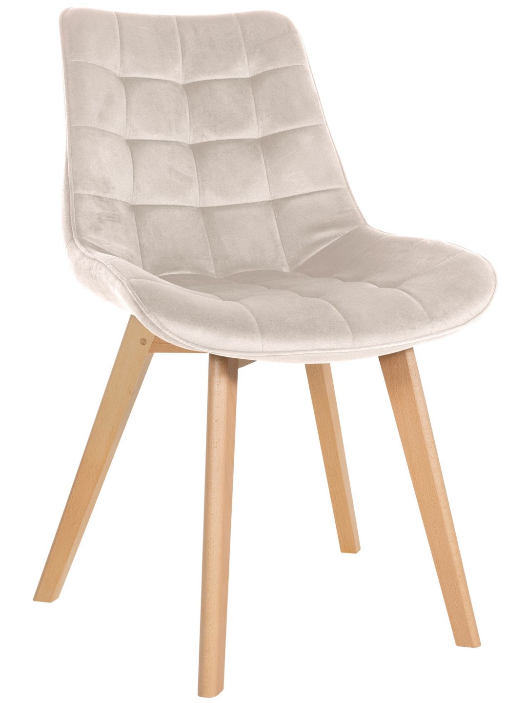 Brook bársony szék, krém