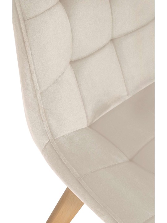 Brook bársony szék, krém