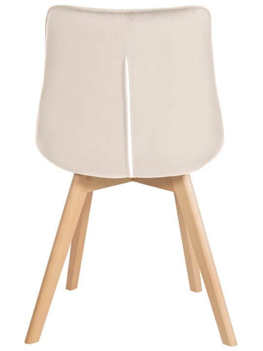 2 db Brook bársony szék készlet, krém