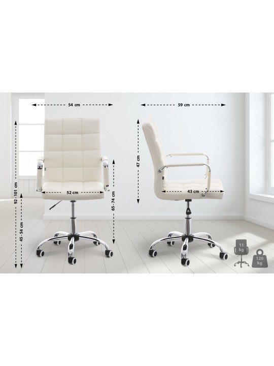 Irodai szék Deli V2, fehér