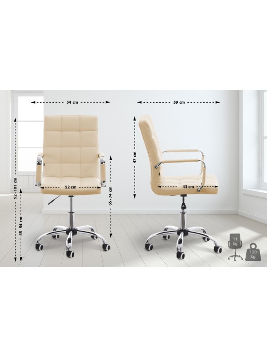 Irodai szék Deli V2, krém