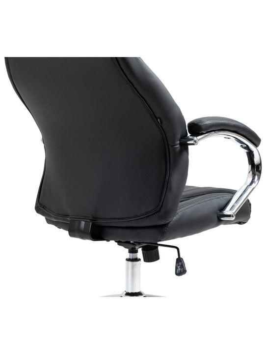Wigan valódi bőr irodai szék, fekete