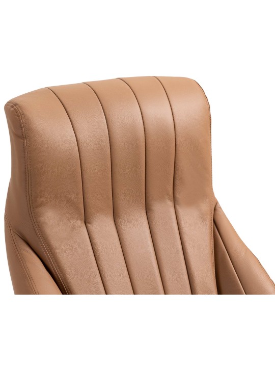 Wigan valódi bőr irodai szék, világosbarna