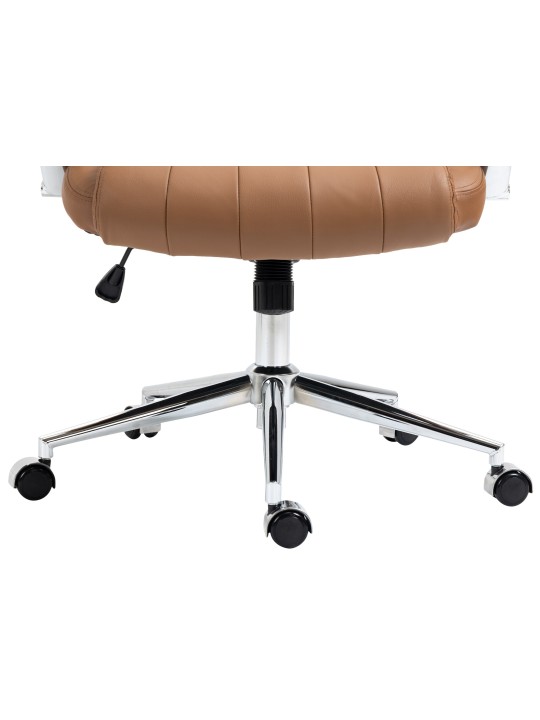 Wigan valódi bőr irodai szék, világosbarna