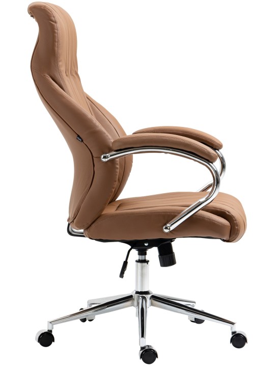Wigan valódi bőr irodai szék, világosbarna
