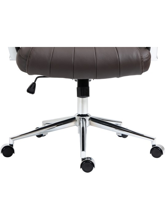 Wigan valódi bőr irodai szék, barna
