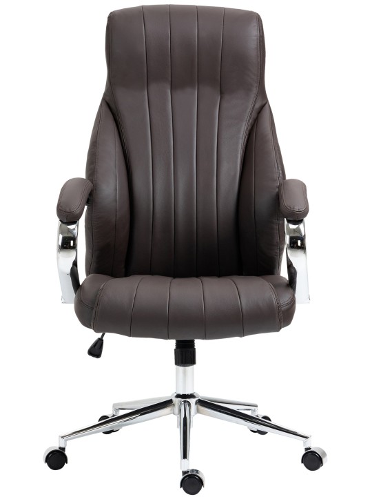 Wigan valódi bőr irodai szék, barna
