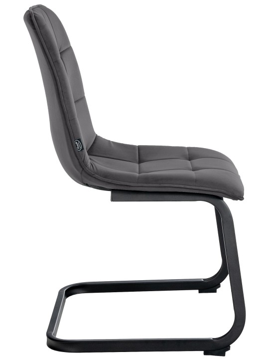 Vermont bársony étkezőszék, fekete