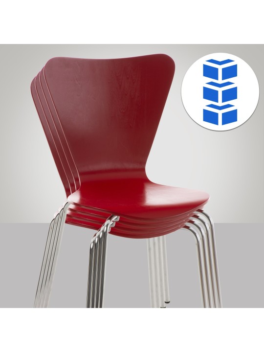 Calisto látogatói szék, piros