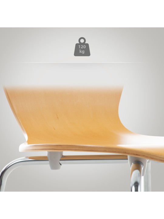 Calisto látogatói szék, natúr