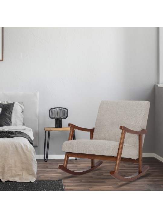 Hintaszék Morelia szövet dió, krém