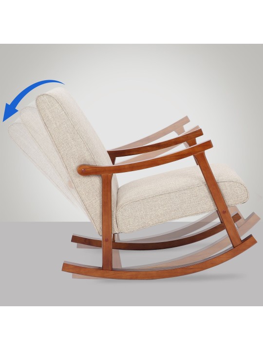 Hintaszék Morelia szövet dió, krém