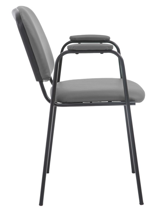 Ken PRO műbőr látogatószék, szürke