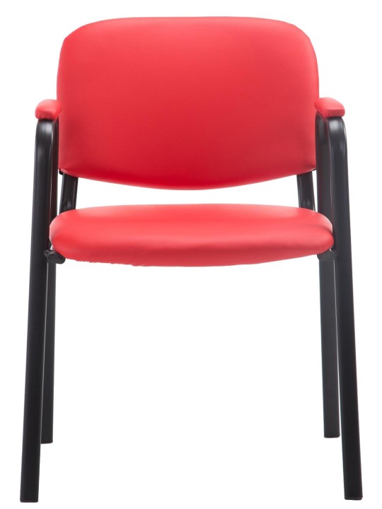 Ken PRO műbőr látogatószék, piros