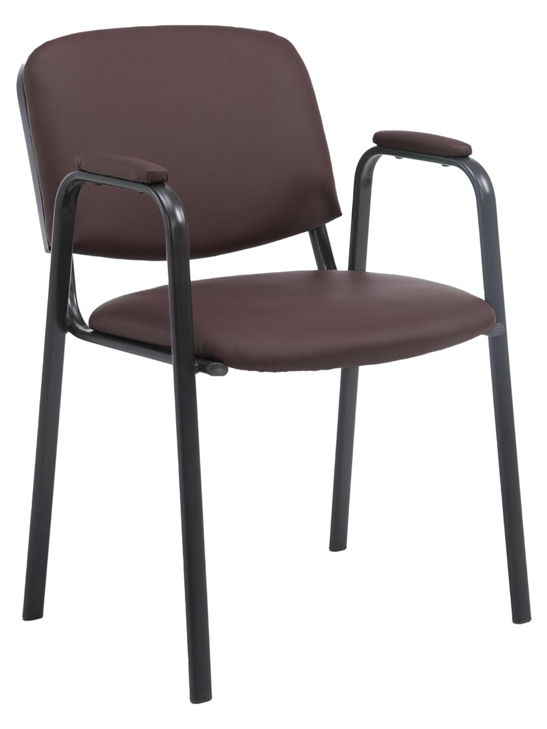 Ken PRO műbőr látogatószék, barna