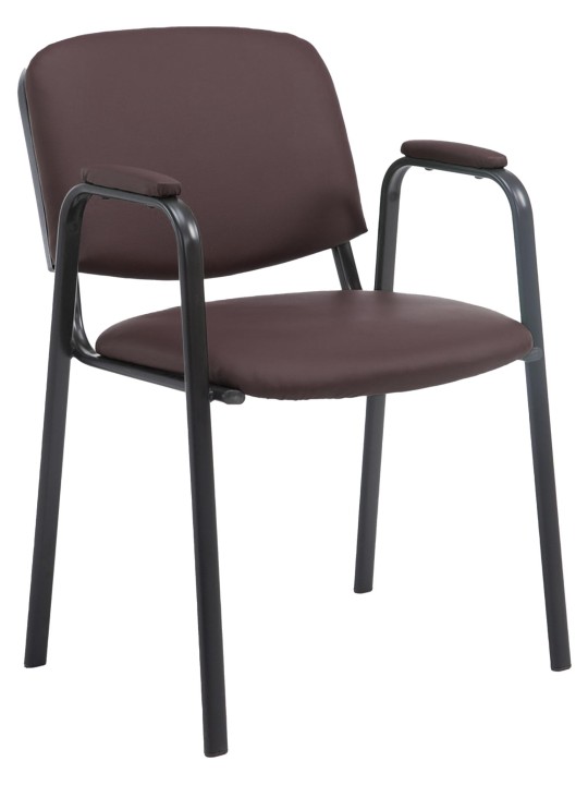 Ken PRO műbőr látogatószék, barna