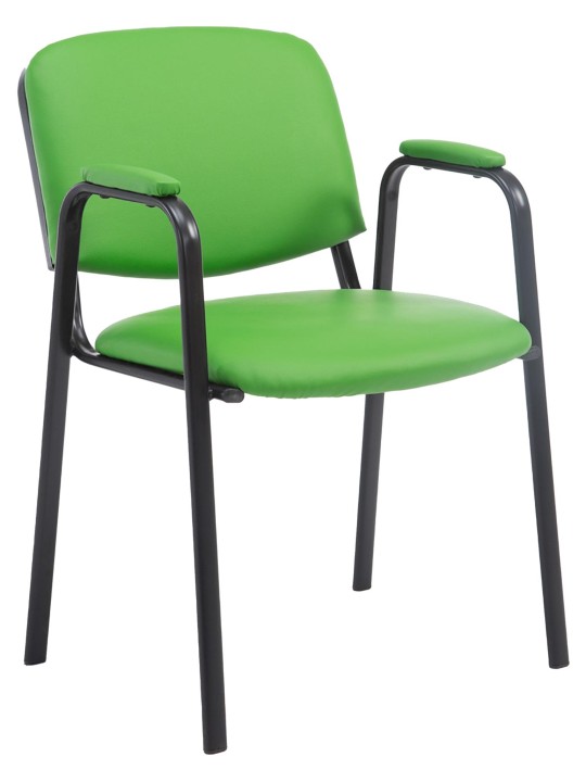 Ken PRO műbőr látogatószék, zöld