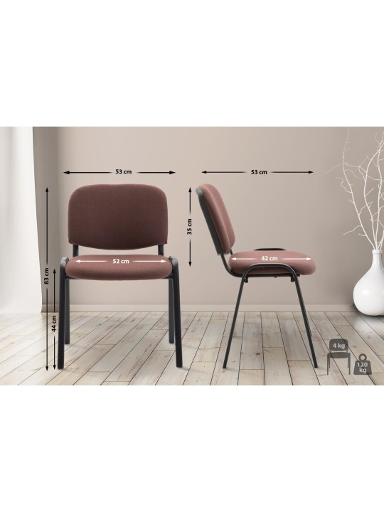 Látogatószék Ken V2 szövet, barna