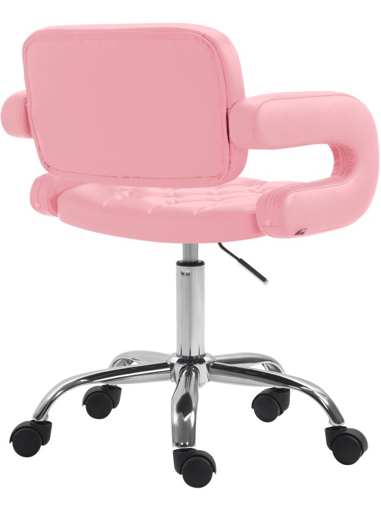 Munkaszék Dublin műbőrből, rózsaszín