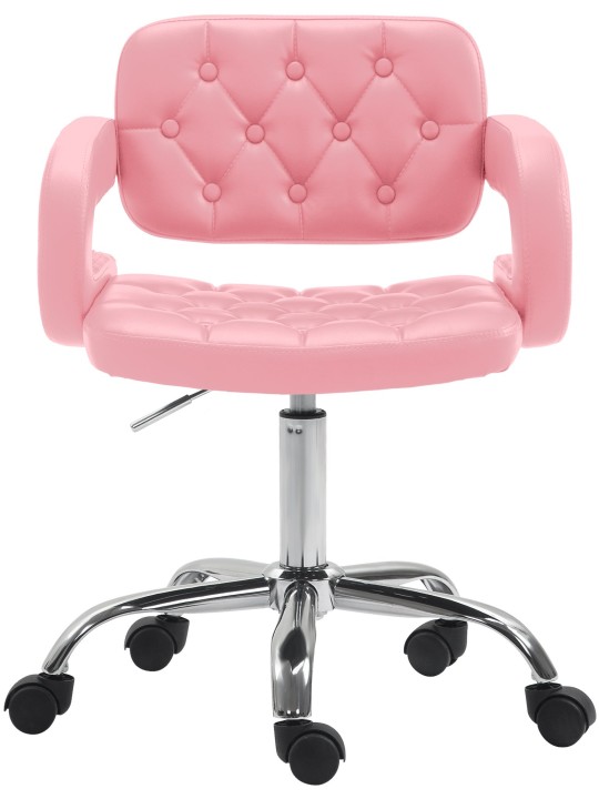 Munkaszék Dublin műbőrből, rózsaszín