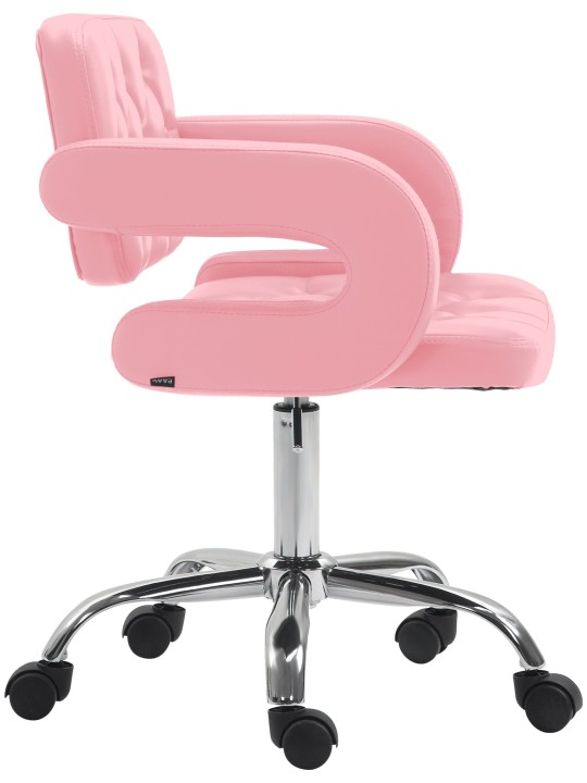 Munkaszék Dublin műbőrből, rózsaszín