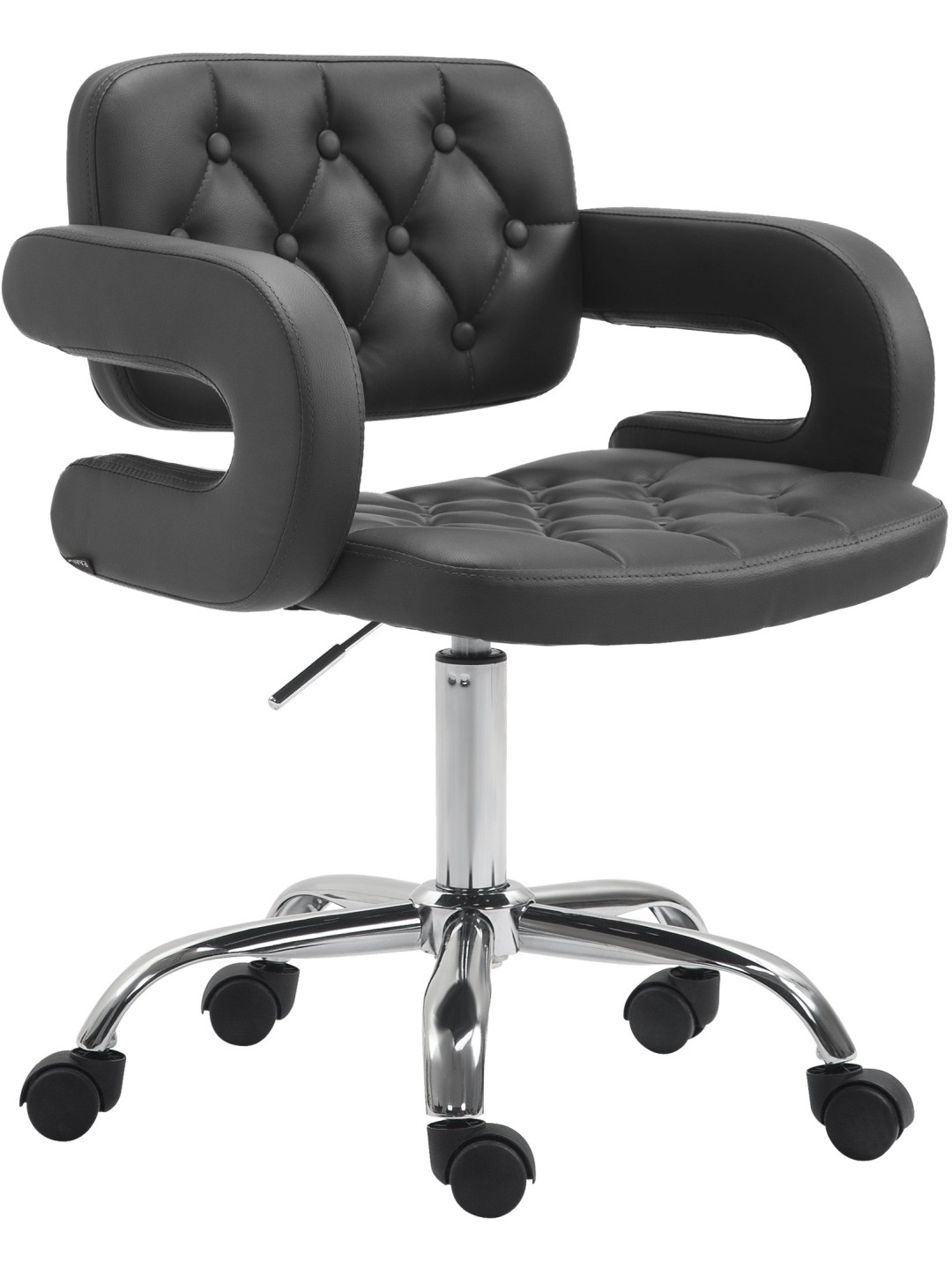 Munkaszék Dublin műbőrből, fekete