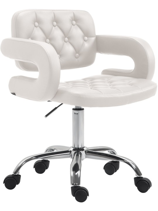 Munkaszék Dublin műbőrből, fehér