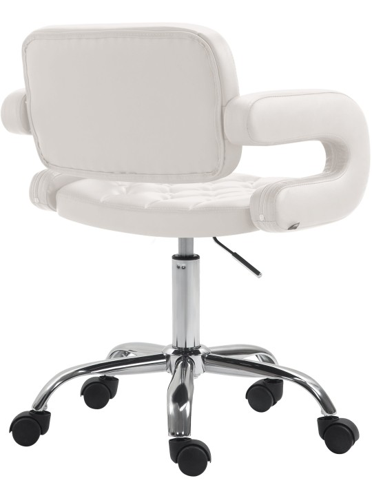 Munkaszék Dublin műbőrből, fehér
