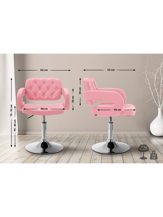 Lounger Dublin műbőr, rózsaszín Lounger Dublin műbőr, rózsaszín